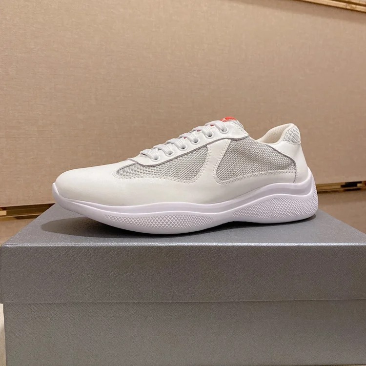 P casual shoes feature a calfskin upper.