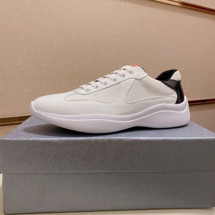 P casual shoes feature a calfskin upper.