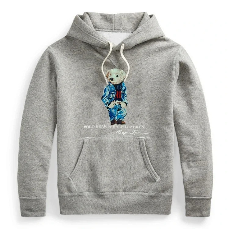 Men's winter sweatshirt pullover hooded fleece top