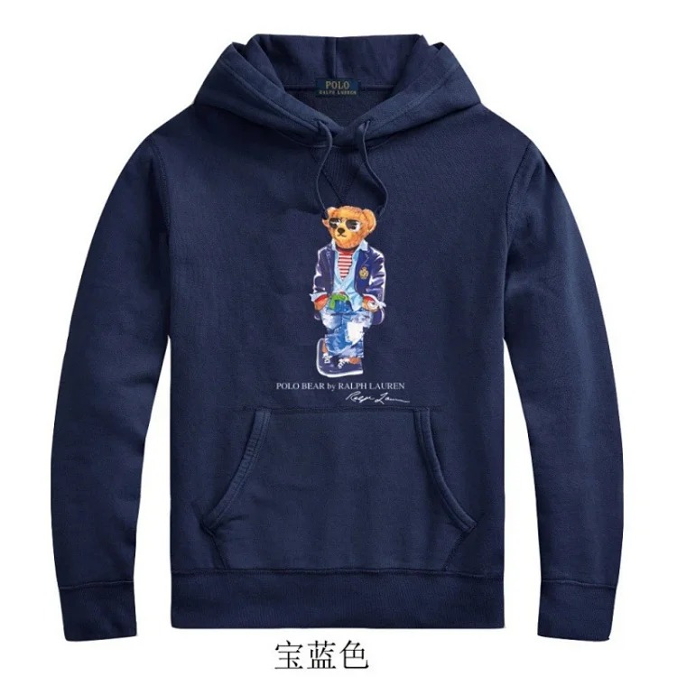 Men's winter sweatshirt pullover hooded fleece top
