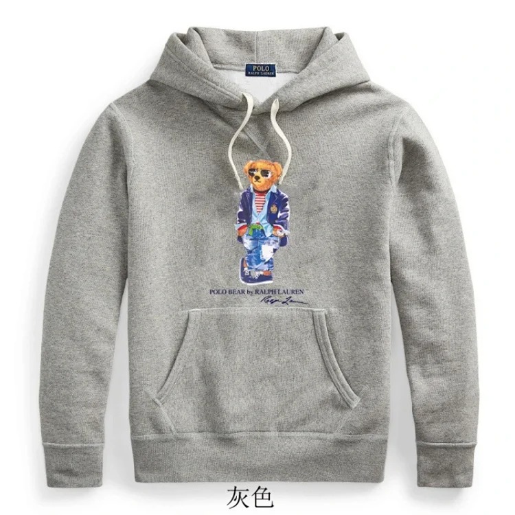 Men's winter sweatshirt pullover hooded fleece top
