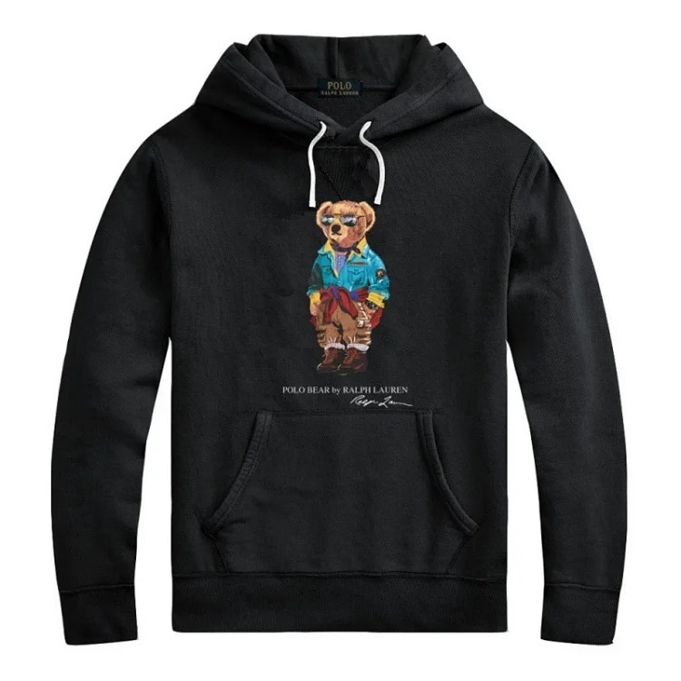 Men's winter sweatshirt pullover hooded fleece top