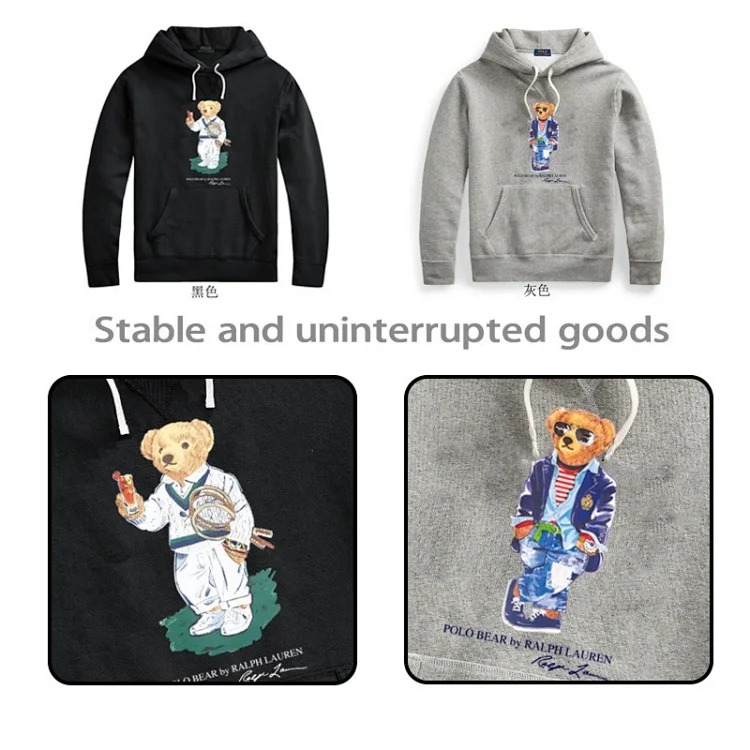 Men's winter sweatshirt pullover hooded fleece top