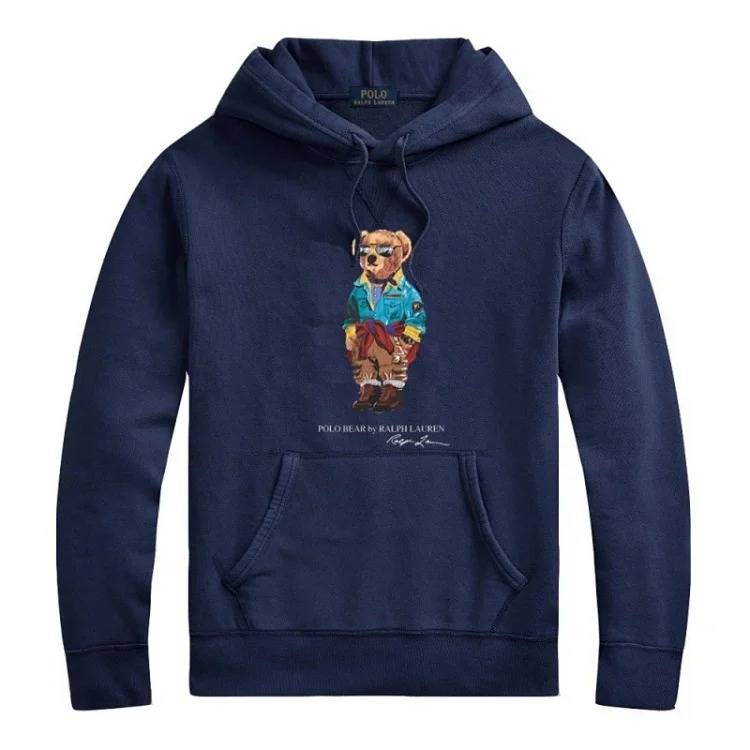 Men's winter sweatshirt pullover hooded fleece top