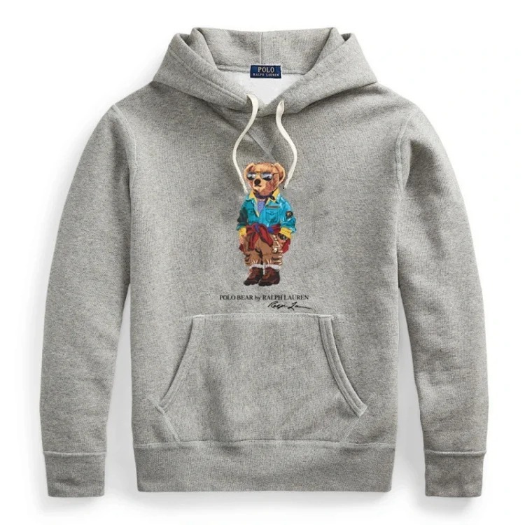 Men's winter sweatshirt pullover hooded fleece top