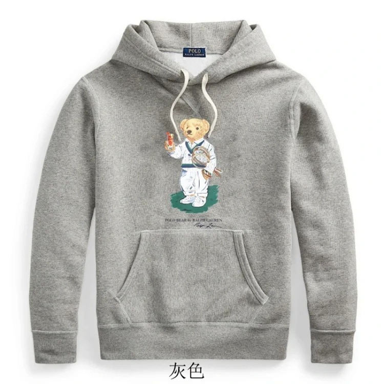 Men's winter sweatshirt pullover hooded fleece top