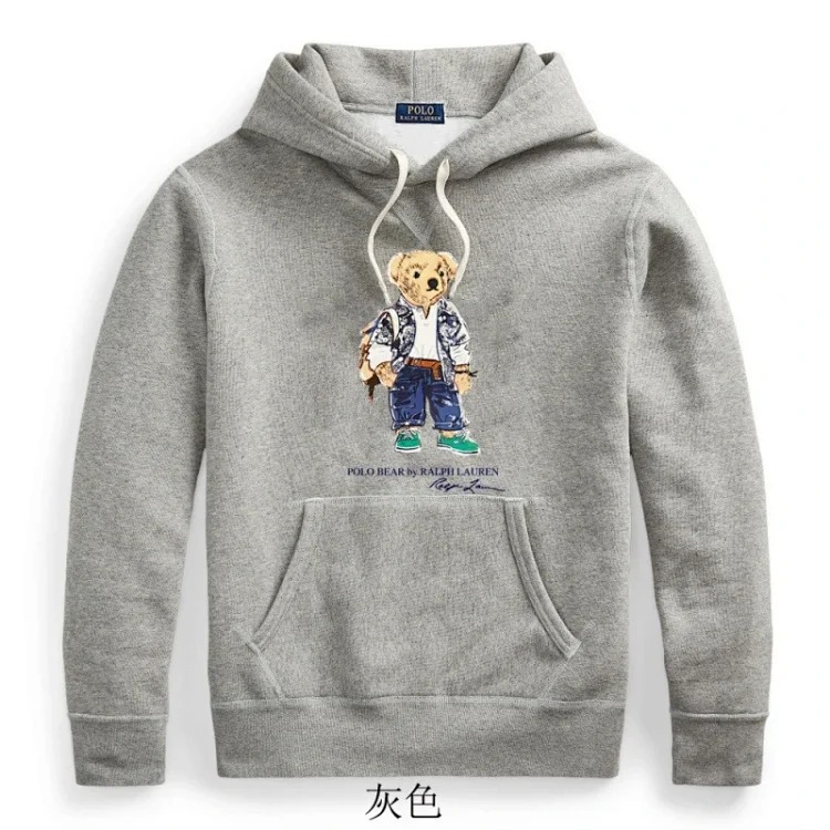 Men's winter sweatshirt pullover hooded fleece top