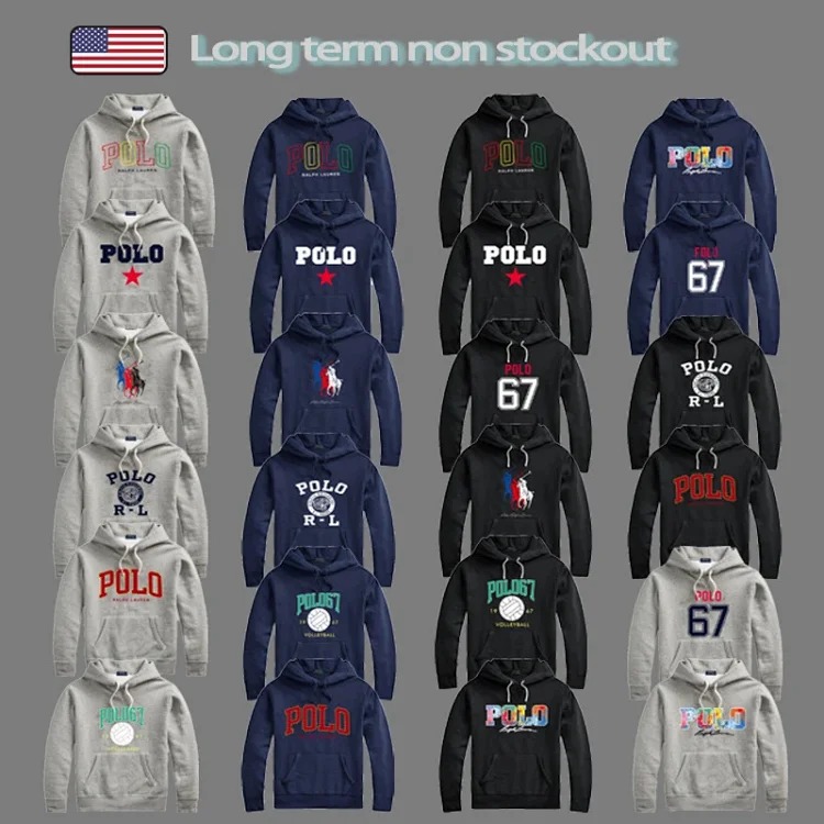 Men's winter sweatshirt pullover hooded fleece top