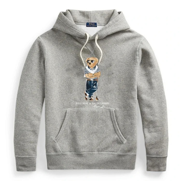 Men's winter sweatshirt pullover hooded fleece top