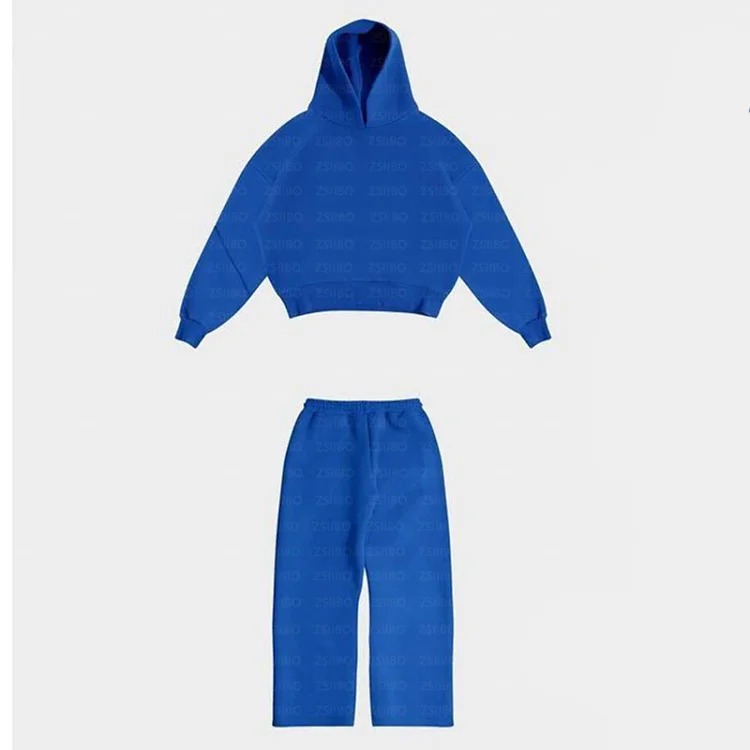 Fashionable hoodie sweatshirt solid color loose sweatshirt sweatpants