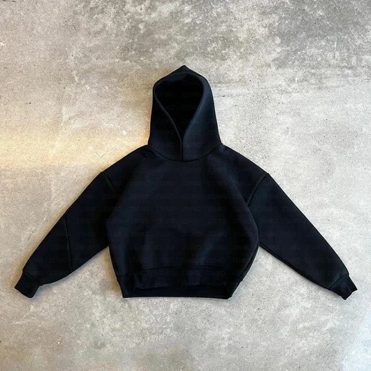 Fashionable hoodie sweatshirt solid color loose sweatshirt sweatpants