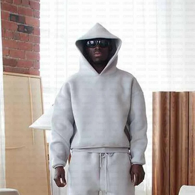 Fashionable hoodie sweatshirt solid color loose sweatshirt sweatpants