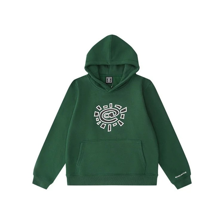 European and American fleece hooded sweatshirt trousers for men and women loose casual suits