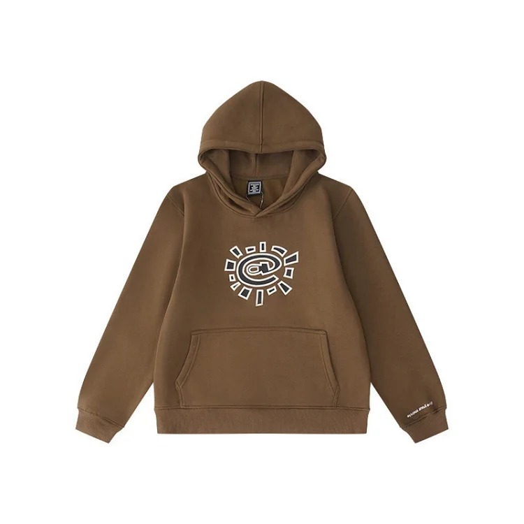European and American fleece hooded sweatshirt trousers for men and women loose casual suits