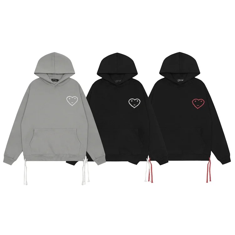 European and American fleece hooded sweatshirt trousers for men and women loose casual suits