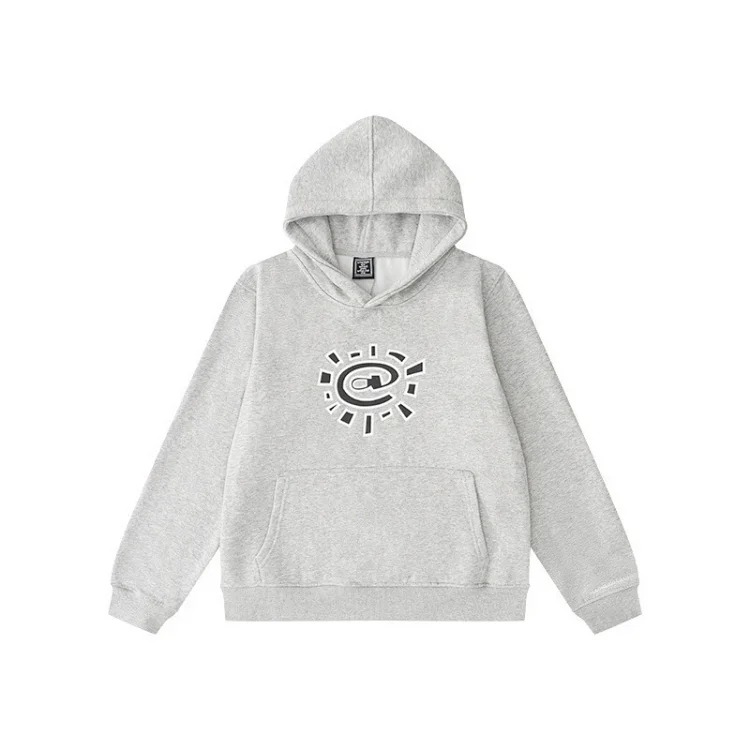 European and American fleece hooded sweatshirt trousers for men and women loose casual suits