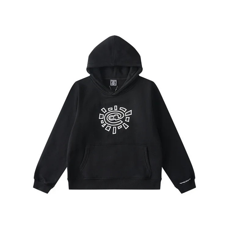 European and American fleece hooded sweatshirt trousers for men and women loose casual suits