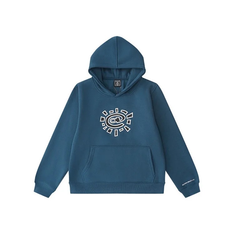 European and American fleece hooded sweatshirt trousers for men and women loose casual suits
