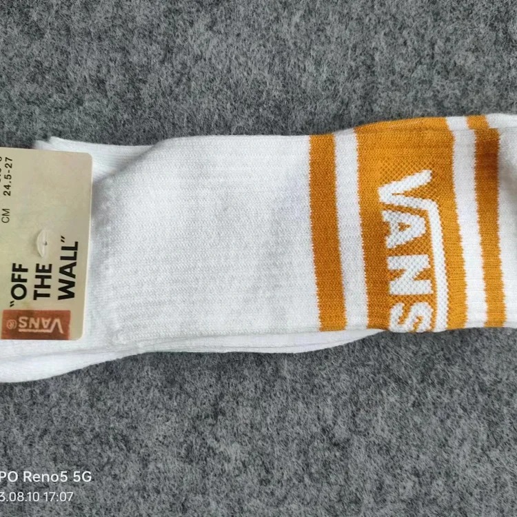 Cross-border trendy high-top cotton socks with cartoon letters and anime couple style towel-soled sports socks wholesale and retail