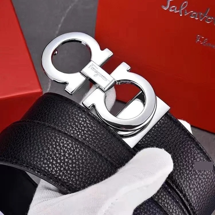 Belt men's layered classic business fashion casual high-end trousers smooth buckle