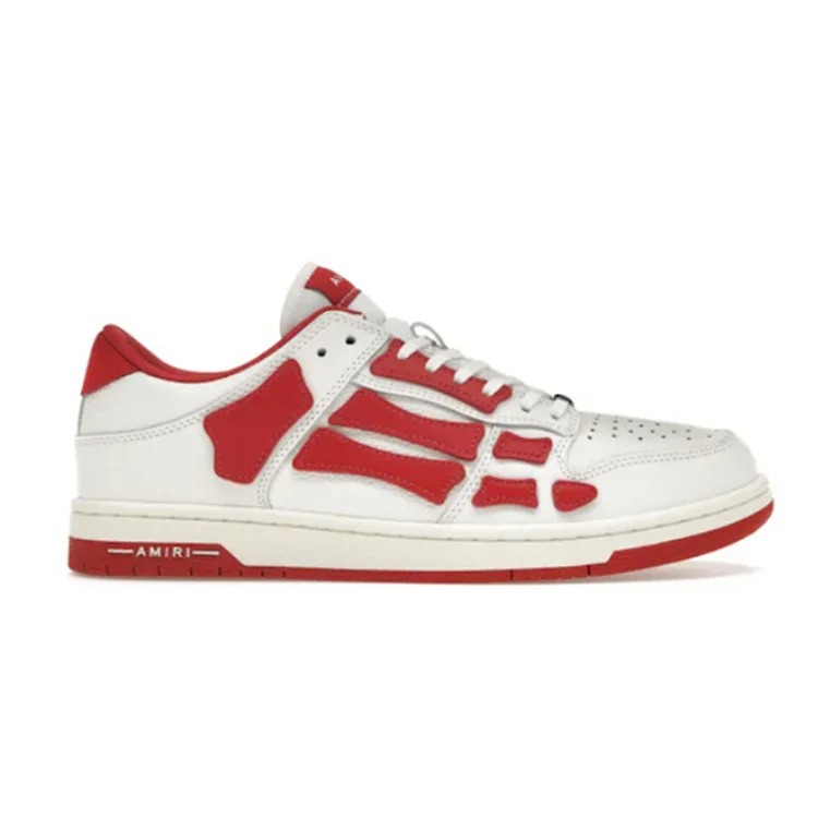 OG AM1R1 Skel Top Low White Red Fashion sneakers