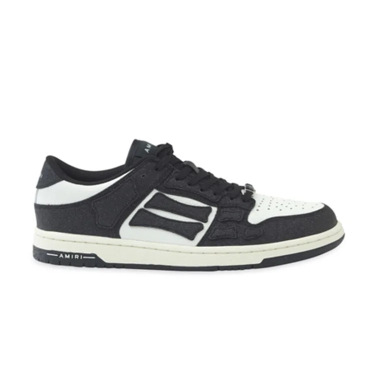 OG AM1R1 Men's Skel Top Low Sneakers in Black/White Fashion sneakers