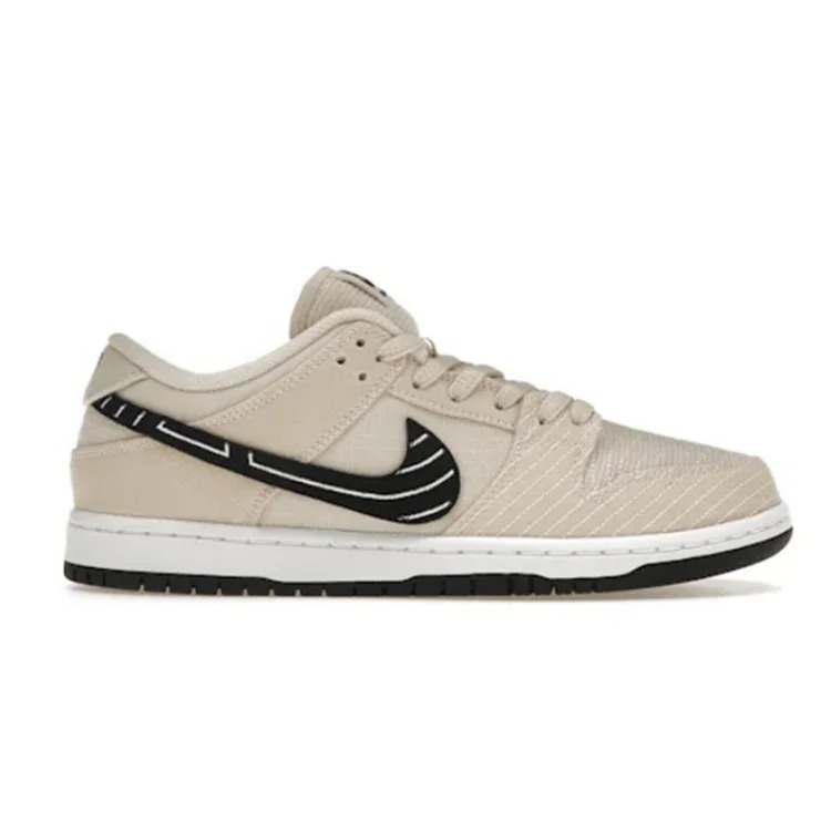M D**K Low Albino & Preto Fashion sneakers