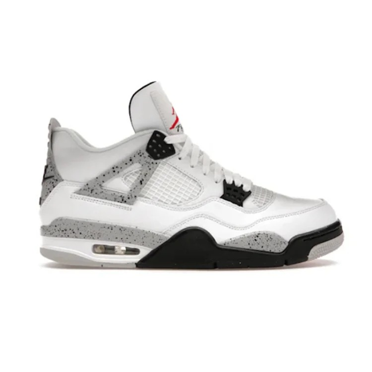 4 Retro White Cement Fashion sneakers image 2