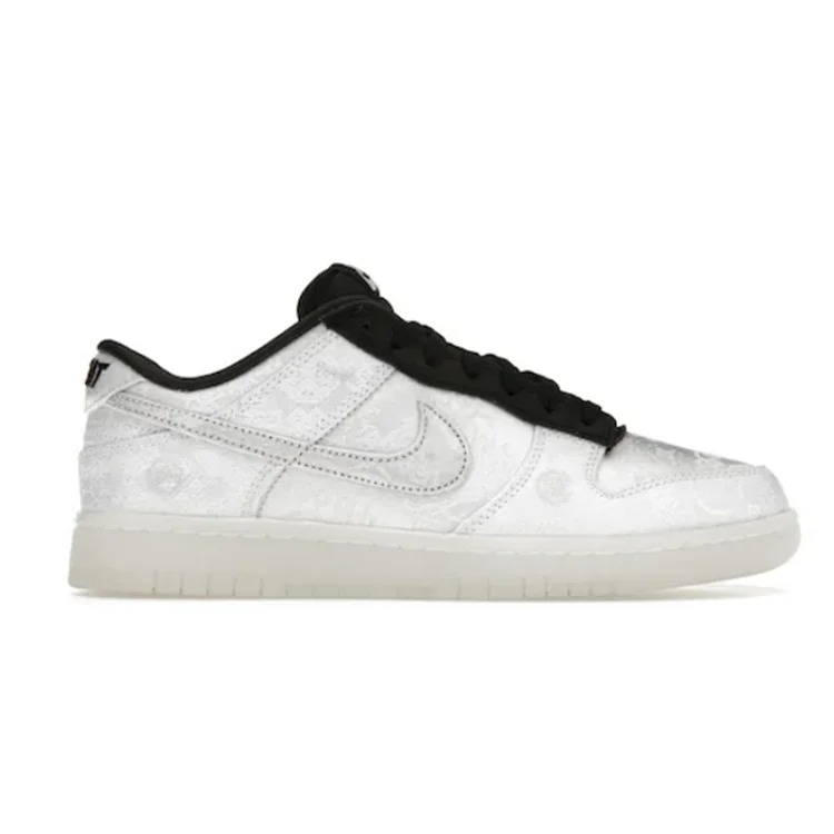 M D**K Low CLOT Fragment White Fashion sneakers