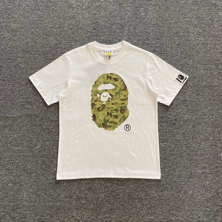 38 Japanese cartoon ape-man high-definition printed short-sleeved male and female couples celebrity style casual high-street Harajuku style short-sleeved