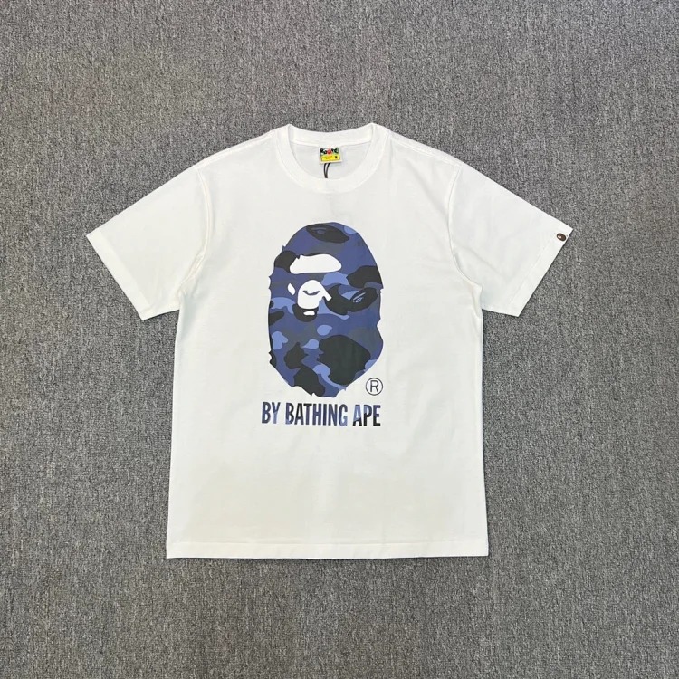 38 Japanese cartoon ape-man high-definition printed short-sleeved male and female couples celebrity style casual high-street Harajuku style short-sleeved