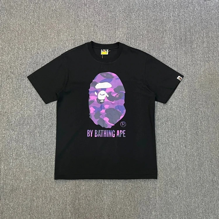 38 Japanese cartoon ape-man high-definition printed short-sleeved male and female couples celebrity style casual high-street Harajuku style short-sleeved
