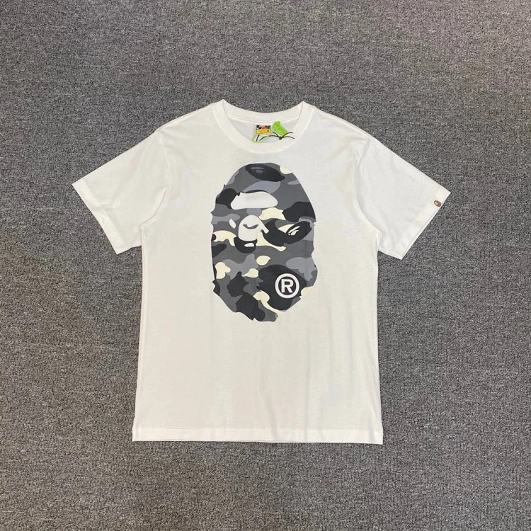 38 Japanese cartoon ape-man high-definition printed short-sleeved male and female couples celebrity style casual high-street Harajuku style short-sleeved