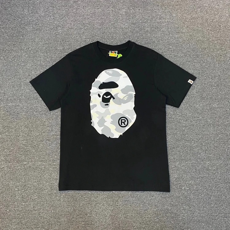 38 Japanese cartoon ape-man high-definition printed short-sleeved male and female couples celebrity style casual high-street Harajuku style short-sleeved