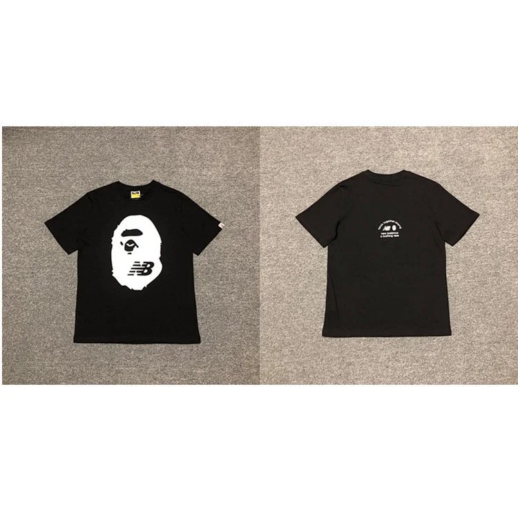 38 Japanese cartoon ape-man high-definition printed short-sleeved male and female couples celebrity style casual high-street Harajuku style short-sleeved