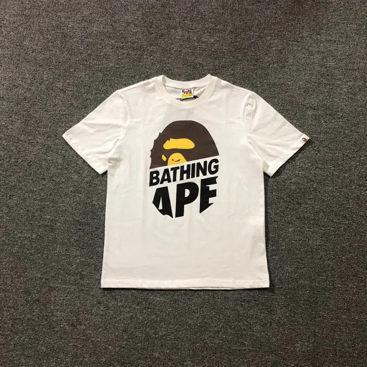 38 Japanese cartoon ape-man high-definition printed short-sleeved male and female couples celebrity style casual high-street Harajuku style short-sleeved