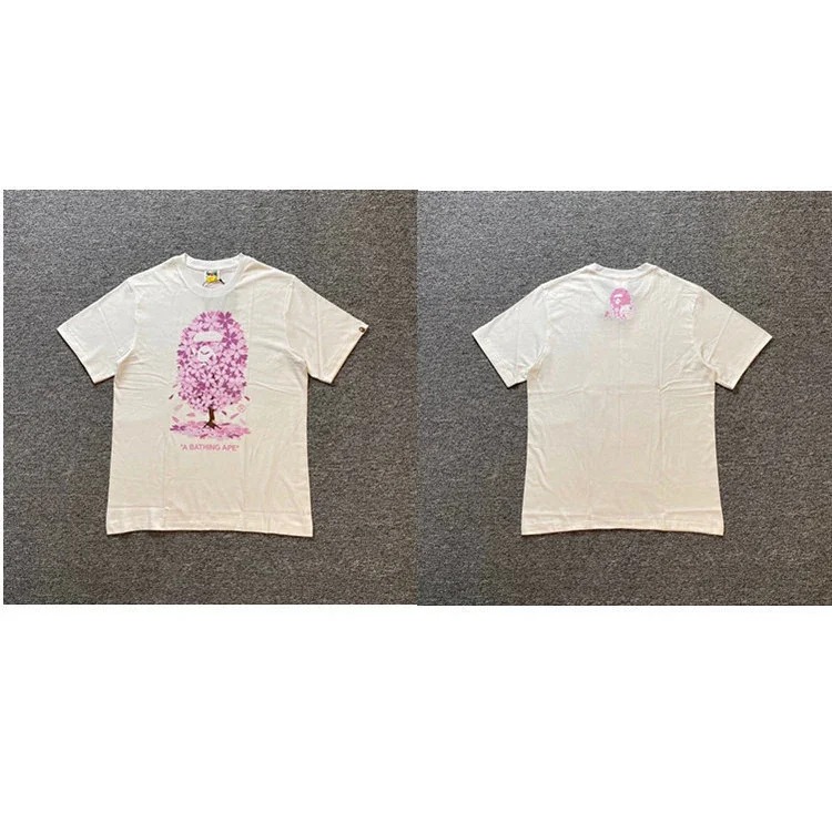 38 Japanese cartoon ape-man high-definition printed short-sleeved male and female couples celebrity style casual high-street Harajuku style short-sleeved