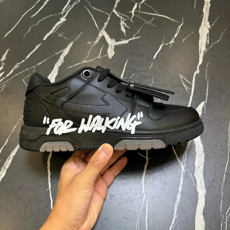 Arrow shoes cowhide fashion sneakers men's black and white
