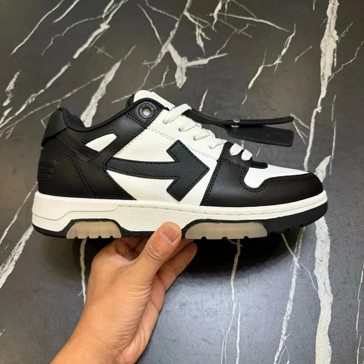 Arrow shoes cowhide fashion sneakers men's black and white