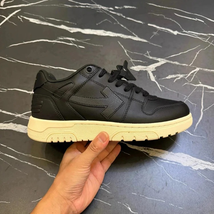 Arrow shoes cowhide fashion sneakers men's black and white
