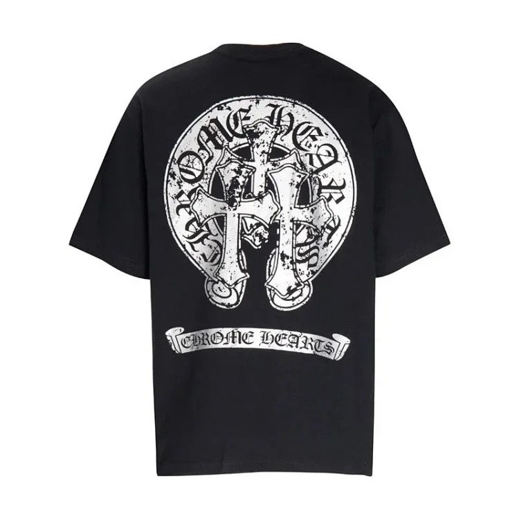 Summer short-sleeved European and American street hip-hop men's and women's t series