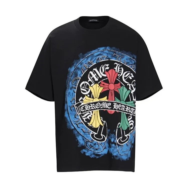 Summer short-sleeved European and American street hip-hop men's and women's t series