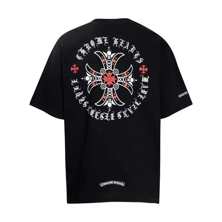 Summer short-sleeved European and American street hip-hop men's and women's t series