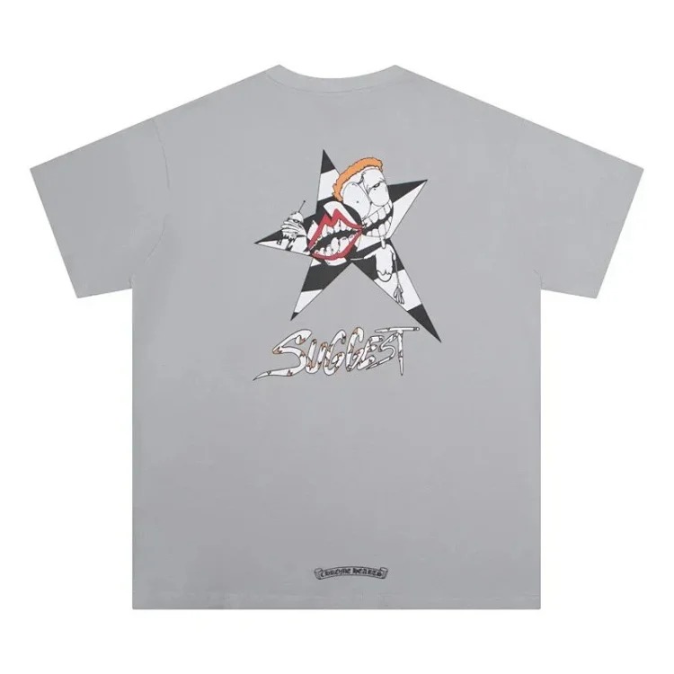 Summer short-sleeved European and American street hip-hop men's and women's t series