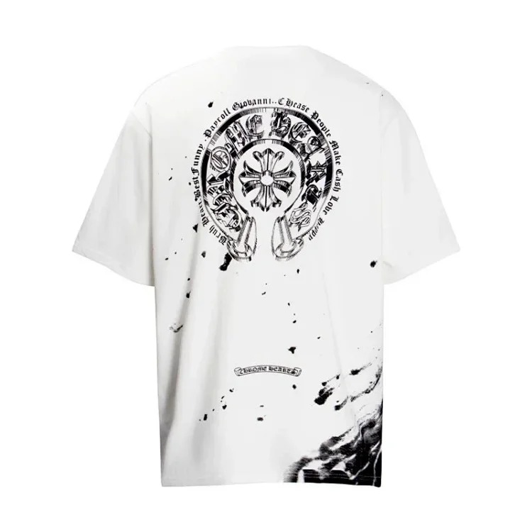 Summer short-sleeved European and American street hip-hop men's and women's t series