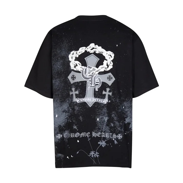 Summer short-sleeved European and American street hip-hop men's and women's t series