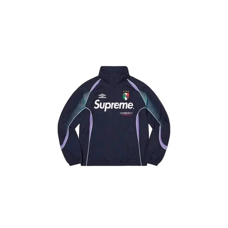 Sup football jacket casual simple fashion zipper high collar