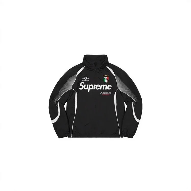 Sup football jacket casual simple fashion zipper high collar