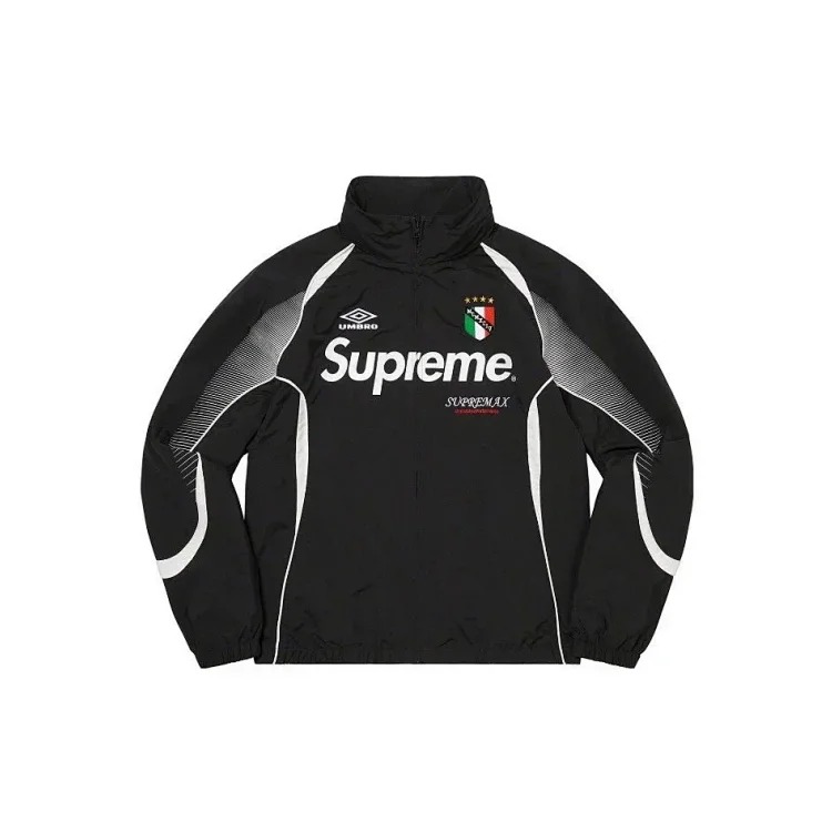 Sup football jacket casual simple fashion zipper high collar