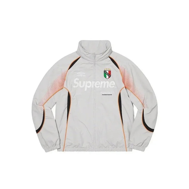 Sup football jacket casual simple fashion zipper high collar